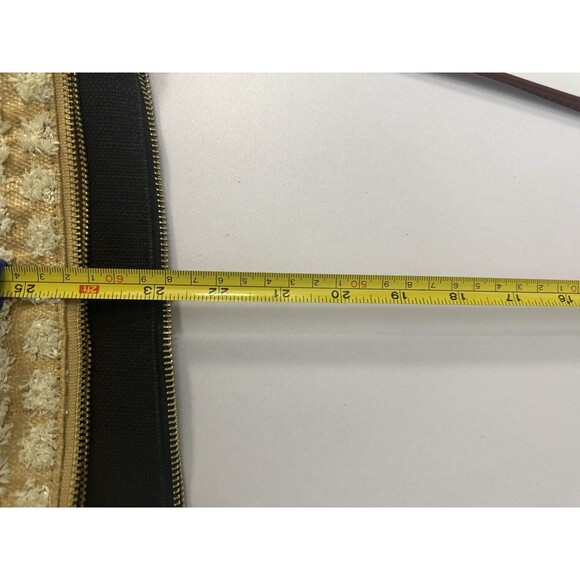 Tommy Bahama Black Linen Crossbody Bag Beige Outer Pocket Shoulder Bag Purse EUC - Picture 14 of 14